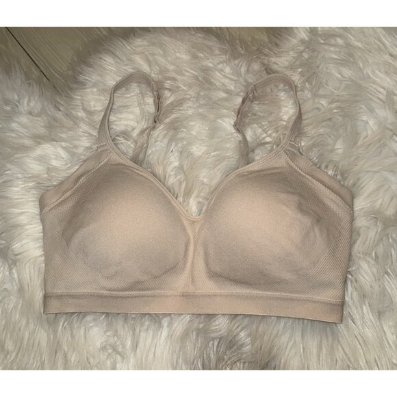 Warners RM3911W Blissful Benefits Underarm Smoothing Bra Womens M Medium Beige - Picture 2 of 6